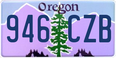 OR license plate 946CZB