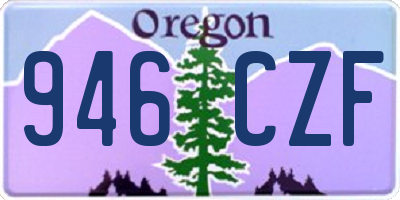 OR license plate 946CZF