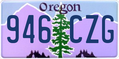 OR license plate 946CZG