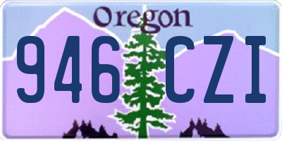 OR license plate 946CZI