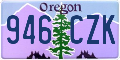 OR license plate 946CZK