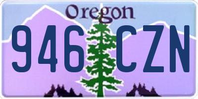 OR license plate 946CZN