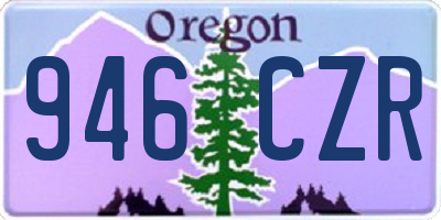OR license plate 946CZR