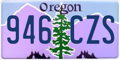OR license plate 946CZS