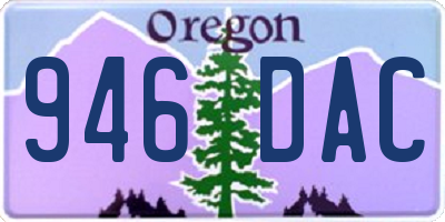 OR license plate 946DAC