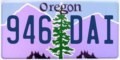OR license plate 946DAI