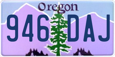 OR license plate 946DAJ