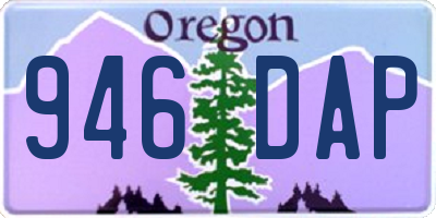 OR license plate 946DAP