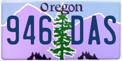 OR license plate 946DAS