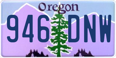 OR license plate 946DNW