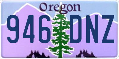 OR license plate 946DNZ