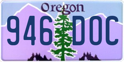 OR license plate 946DOC