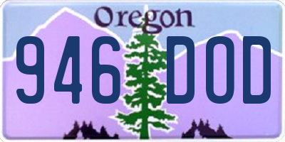 OR license plate 946DOD