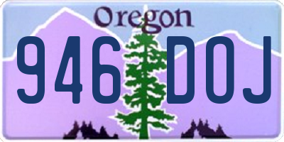 OR license plate 946DOJ