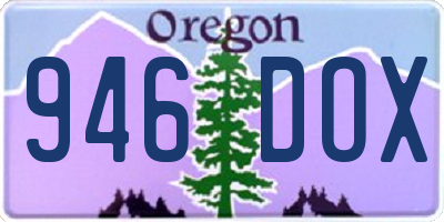 OR license plate 946DOX