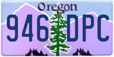 OR license plate 946DPC