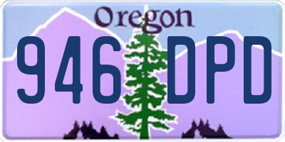 OR license plate 946DPD