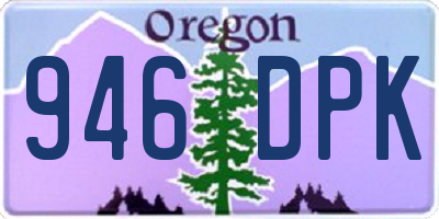 OR license plate 946DPK