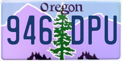 OR license plate 946DPU
