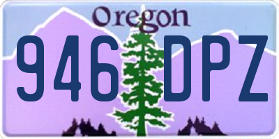 OR license plate 946DPZ