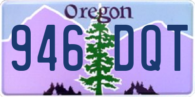 OR license plate 946DQT