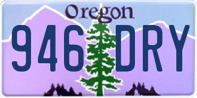OR license plate 946DRY