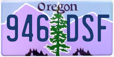 OR license plate 946DSF