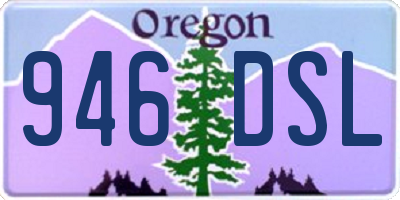 OR license plate 946DSL