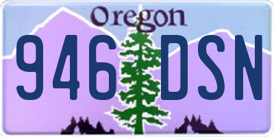 OR license plate 946DSN