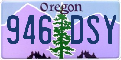 OR license plate 946DSY