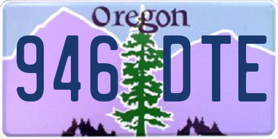 OR license plate 946DTE