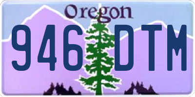 OR license plate 946DTM