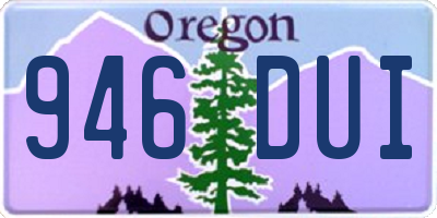 OR license plate 946DUI