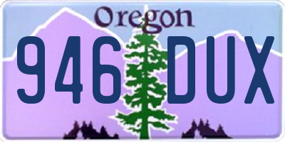 OR license plate 946DUX