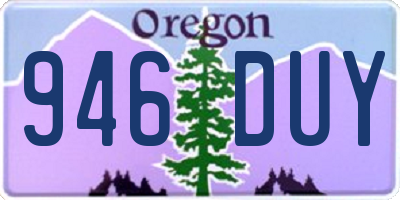 OR license plate 946DUY