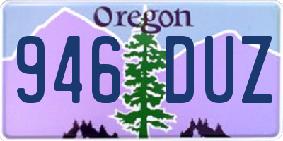 OR license plate 946DUZ