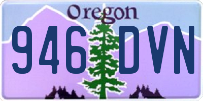 OR license plate 946DVN