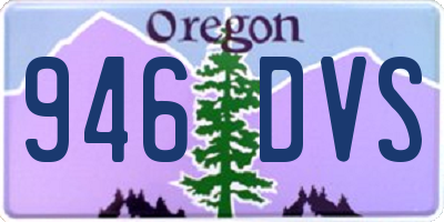 OR license plate 946DVS