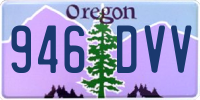 OR license plate 946DVV