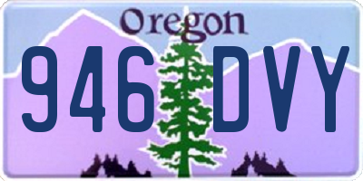 OR license plate 946DVY