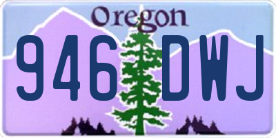 OR license plate 946DWJ