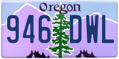 OR license plate 946DWL