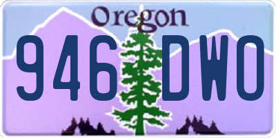 OR license plate 946DWO