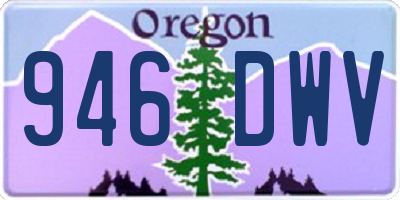 OR license plate 946DWV