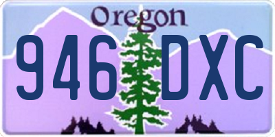 OR license plate 946DXC
