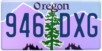 OR license plate 946DXG
