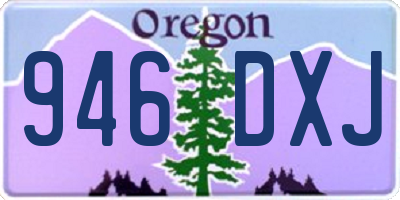 OR license plate 946DXJ