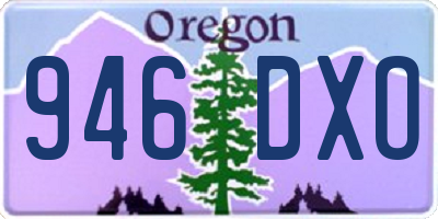 OR license plate 946DXO