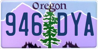 OR license plate 946DYA