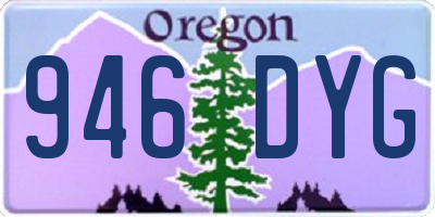 OR license plate 946DYG